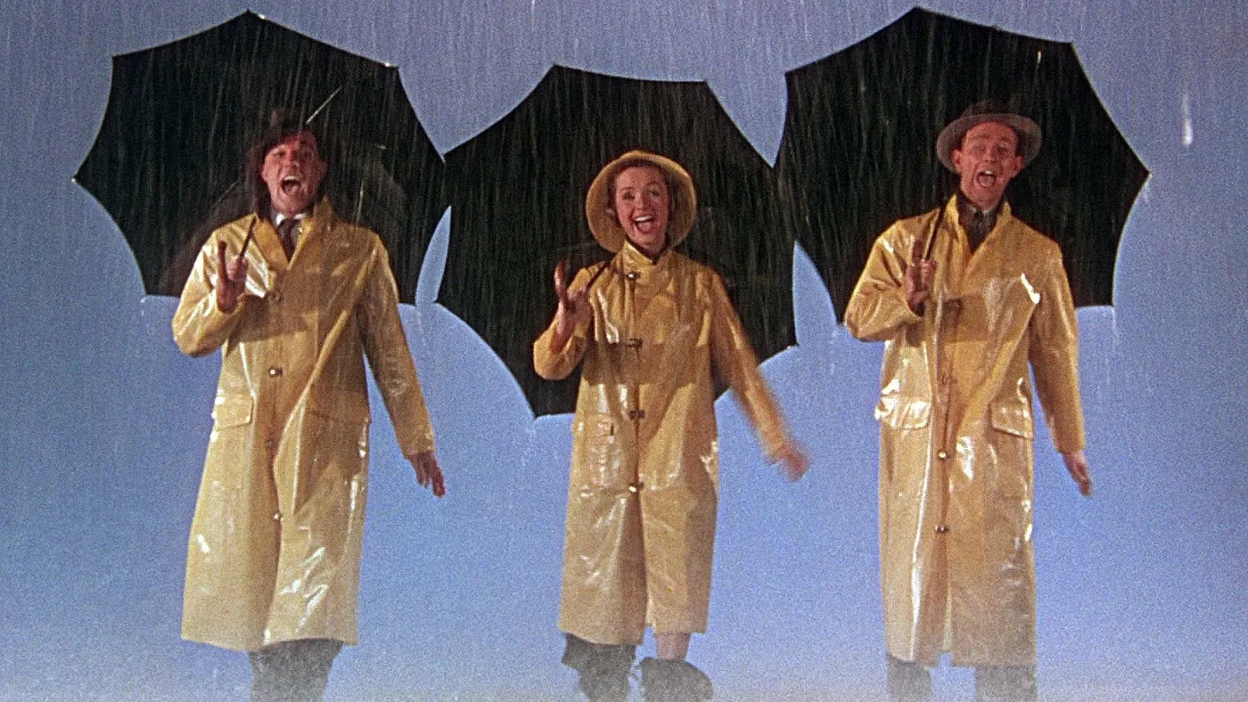 Officiële film poster voor Singin' In The Rain in bioscopen in The Hague
