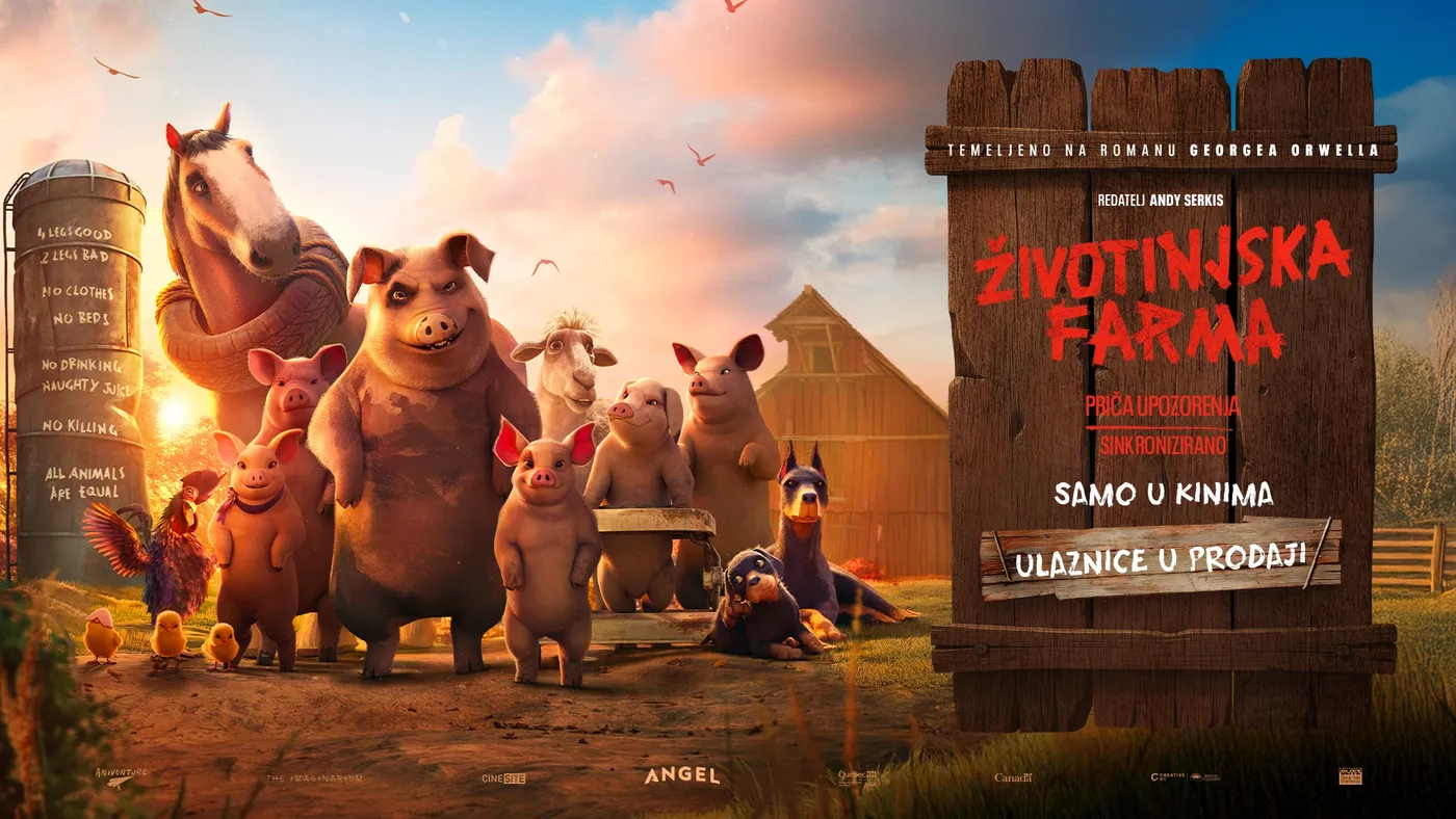 Official movie poster for Životinjska farma