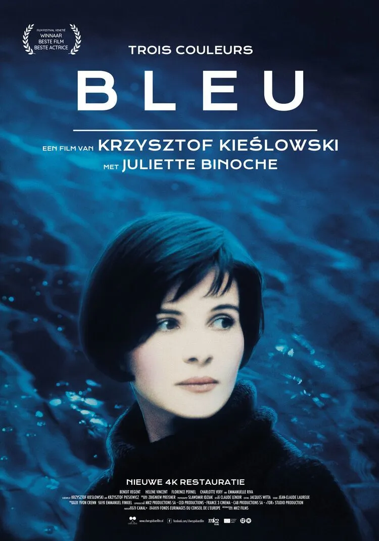 Póster oficial de Trois Couleurs: Bleu