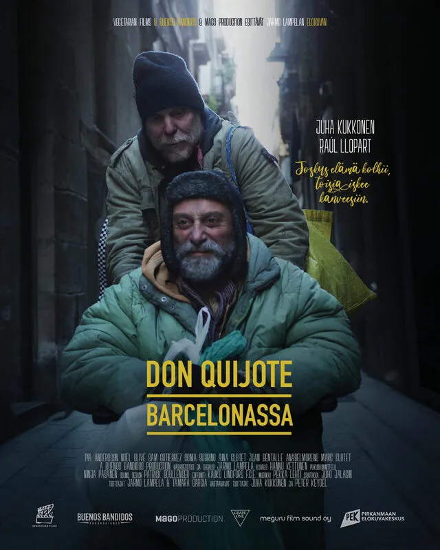 Official movie poster for Don Quijote Barcelonassa in cinemas in Jyväskylä