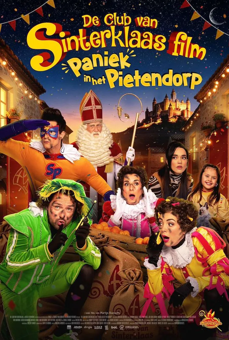 Officiële film poster voor De Club van Sinterklaas: Paniek in het Pieten in bioscopen in Beverwijk