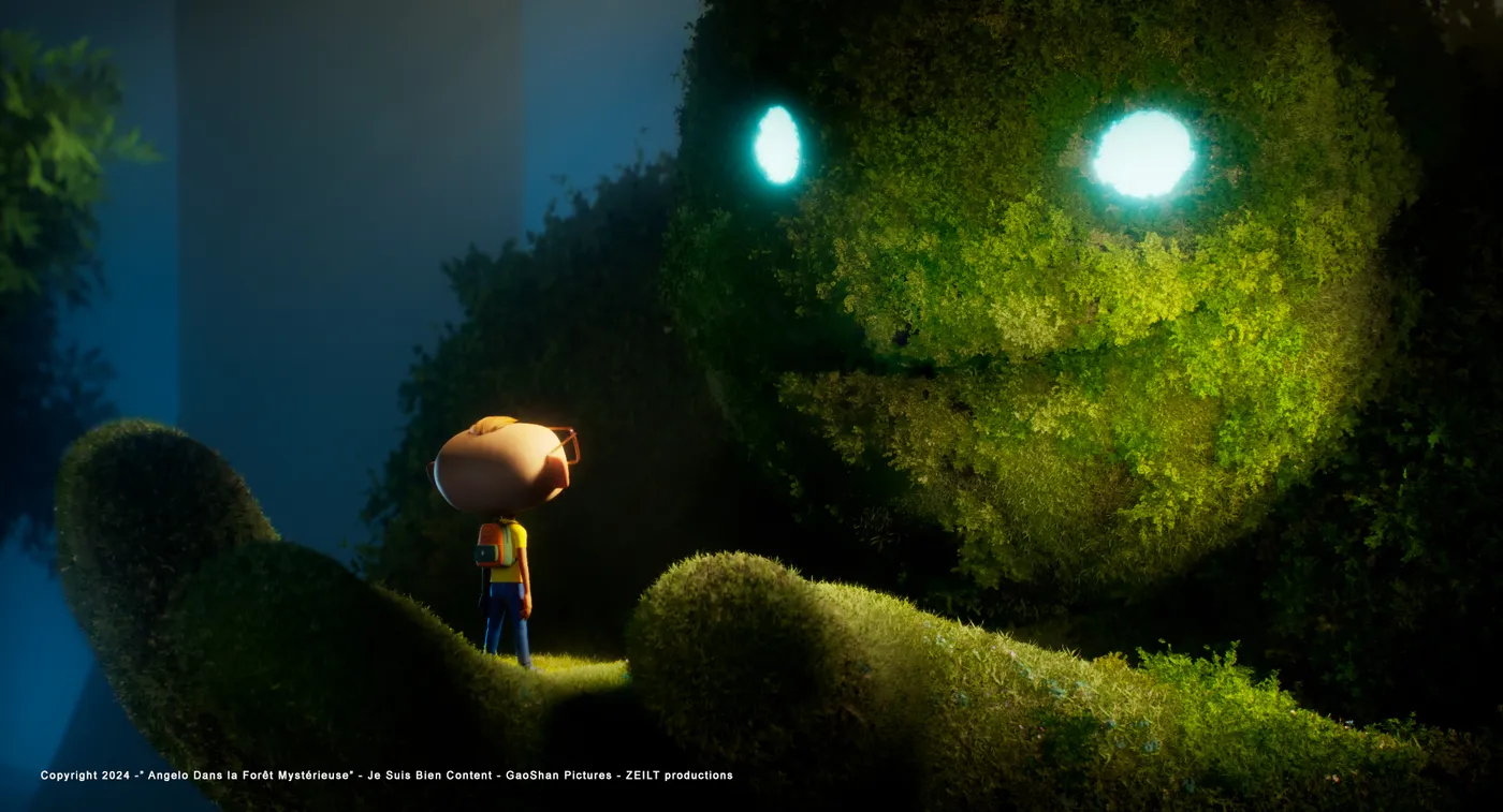 Officiële film poster voor Angelo dans la forêt mysterieuse in bioscopen in Luxemburg