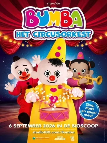 Official movie poster for Bumba: Het Circusorkest in cinemas in Breda