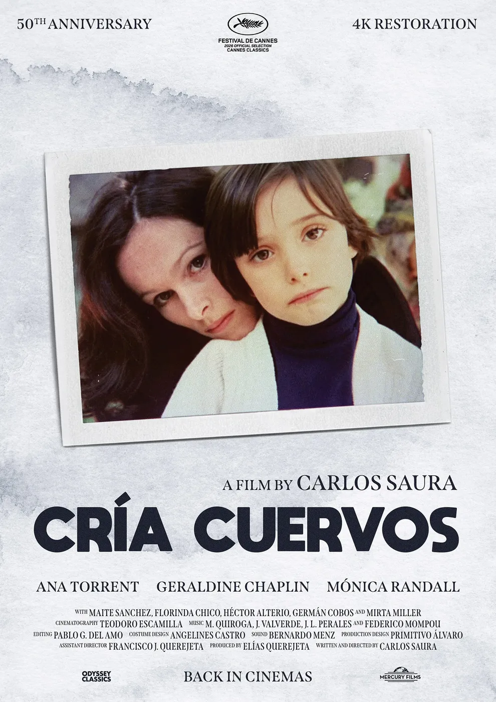 Póster oficial de Cría Cuervos