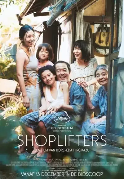 Official movie poster for Shoplifters