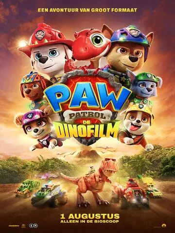Official movie poster for Paw Patrol: De Dinofilm in cinemas in Den Haag