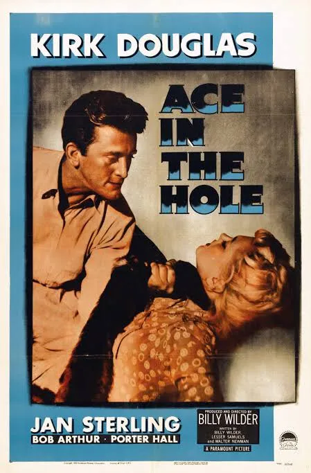 Officiële film poster voor Ace in the Hole in bioscopen in Nederland