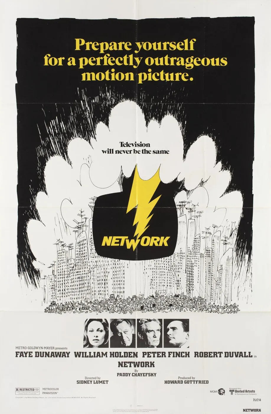 Póster oficial de Network en cines de Países Bajos