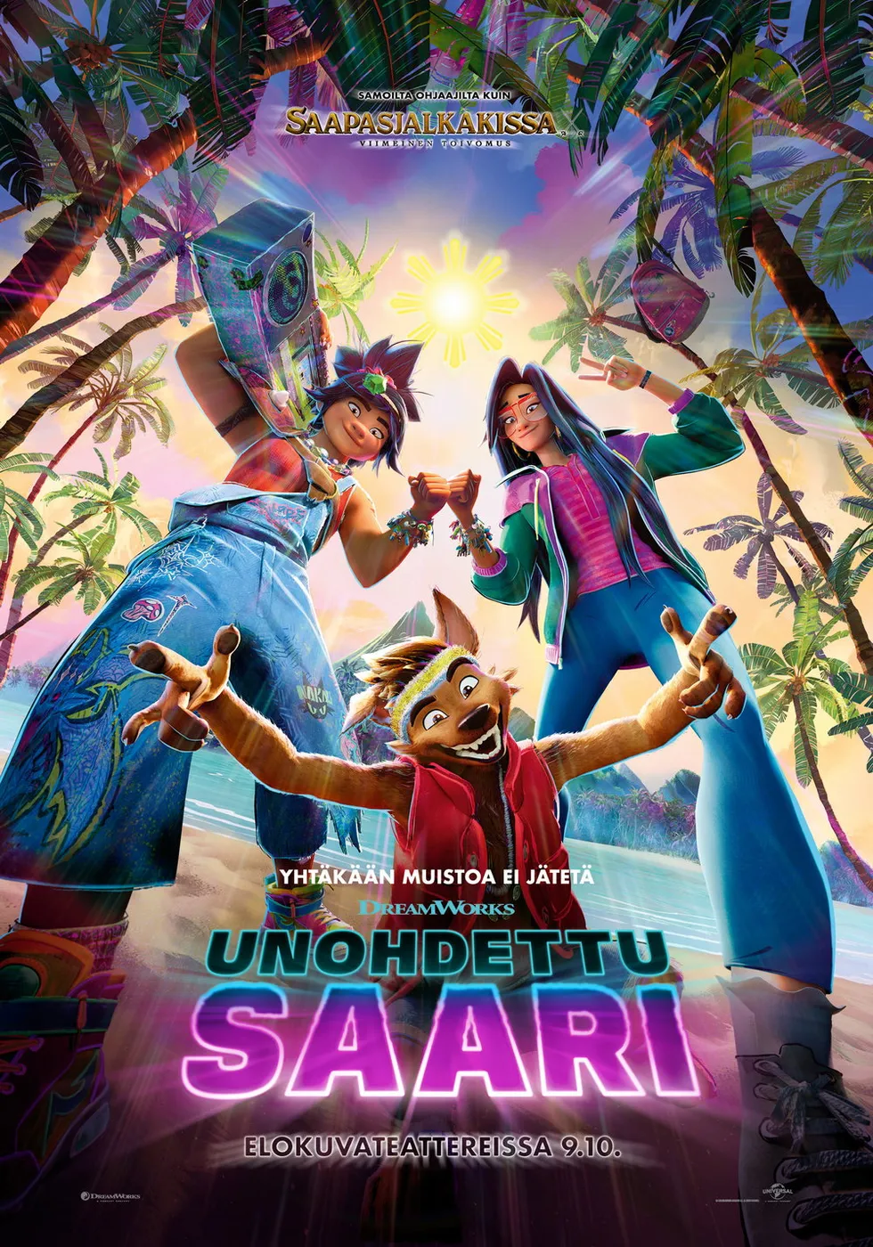 Official movie poster for Unohdettu saari