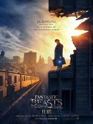 Official movie poster for Fantastic Beasts and Where to Find Them