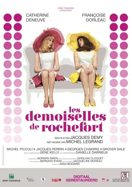 Official movie poster for Les Demoiselles de Rochefort in cinemas in Enschede