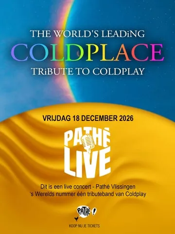 Official movie poster for Coldplace - Tribute to Coldplay Parachutes Tour in cinemas in Netherlands